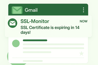 SSL Monitor Email Notification Example